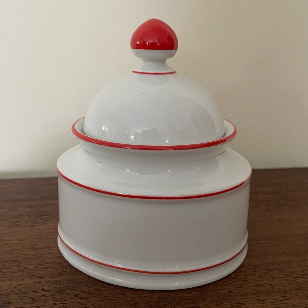 Seltmann Weiden Bavaria Renate Red Band Oval Sugar Bowl